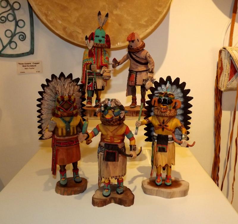 Kachina dolls by Tino, Alexander and Preston Youvella 